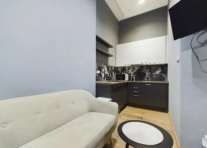 Cosy Gray Apartment In Heart Of City